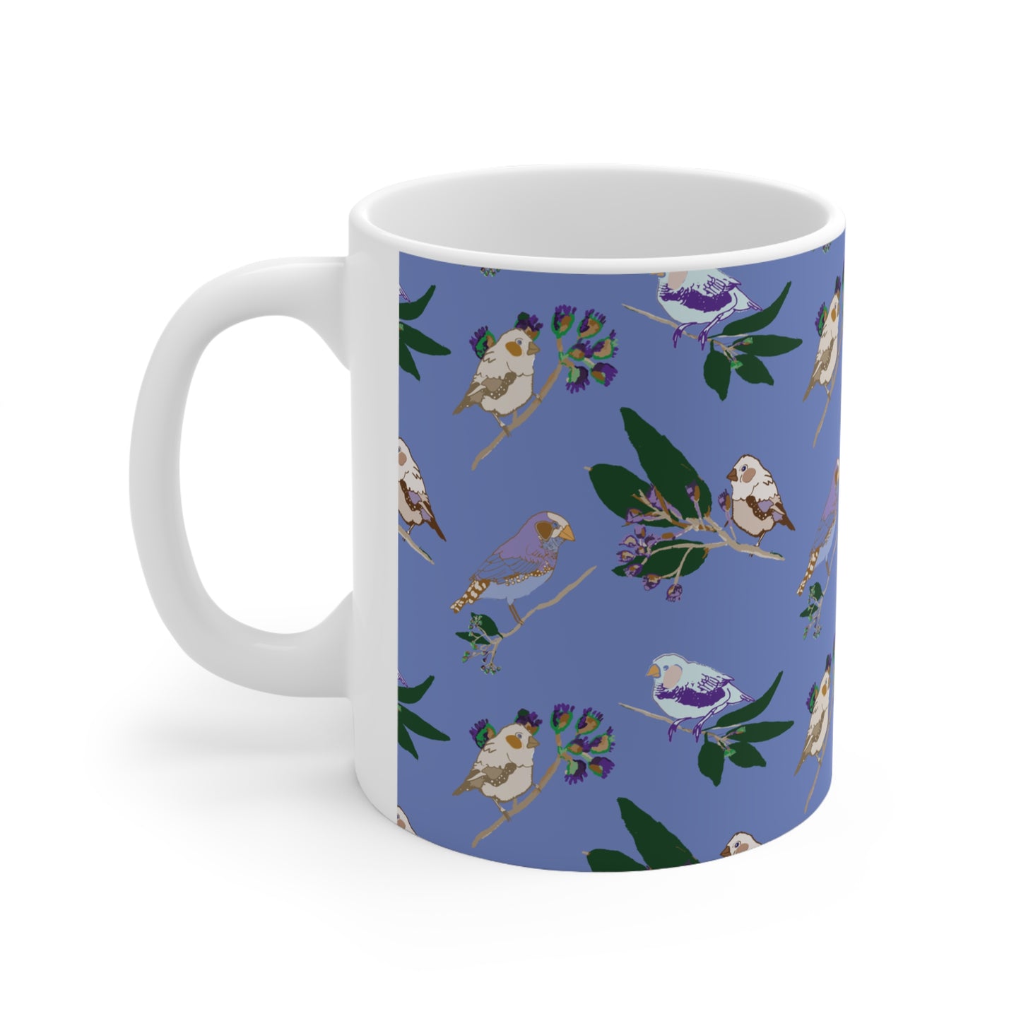 Blue Finch Design Coffee Cup 11oz