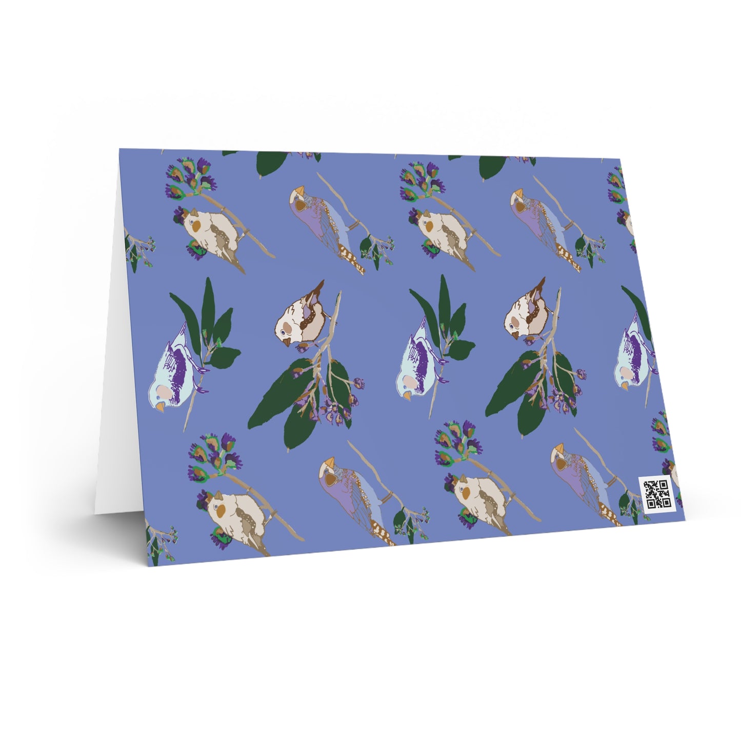 Blue Finch Greeting Cards