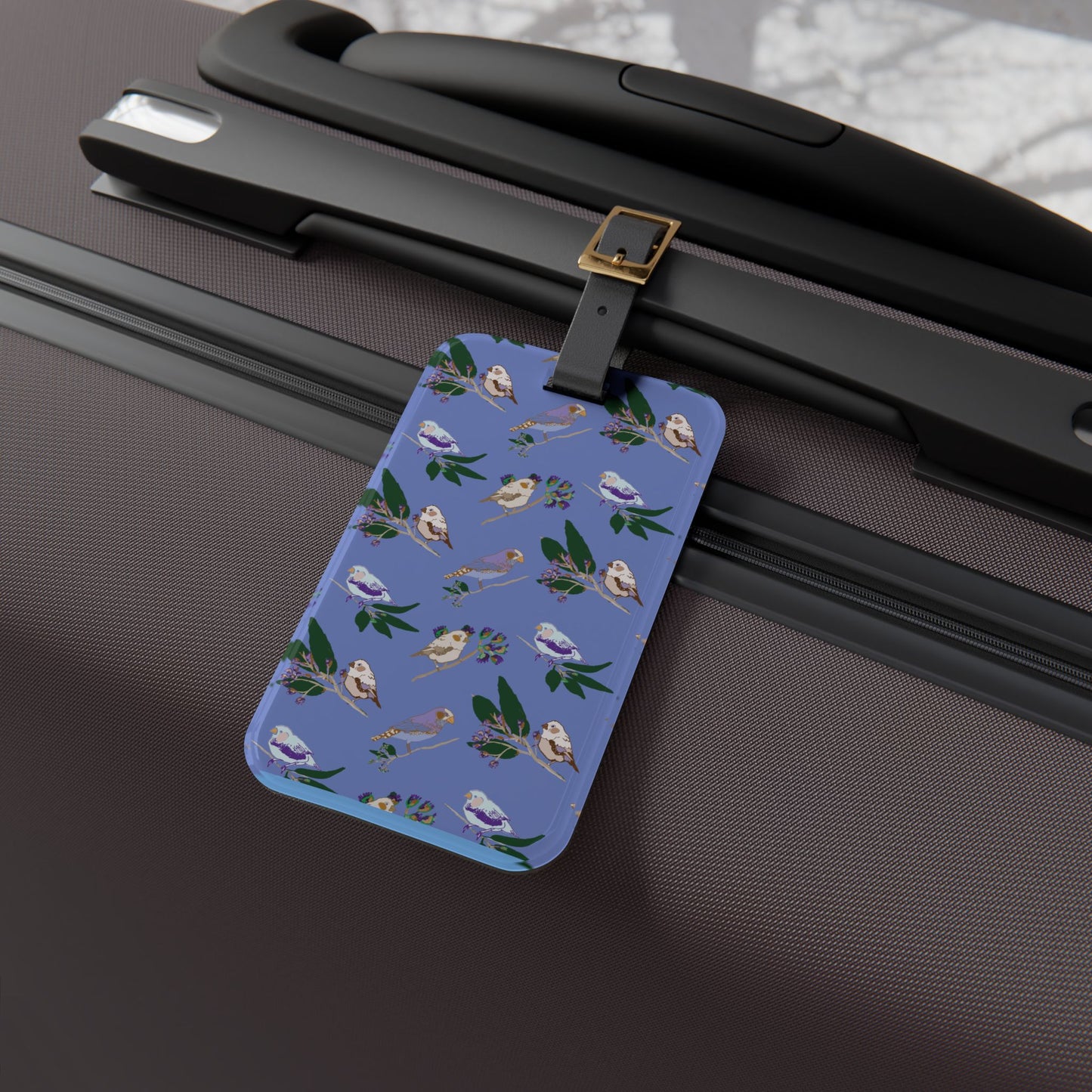 Blue Finch Luggage Tag