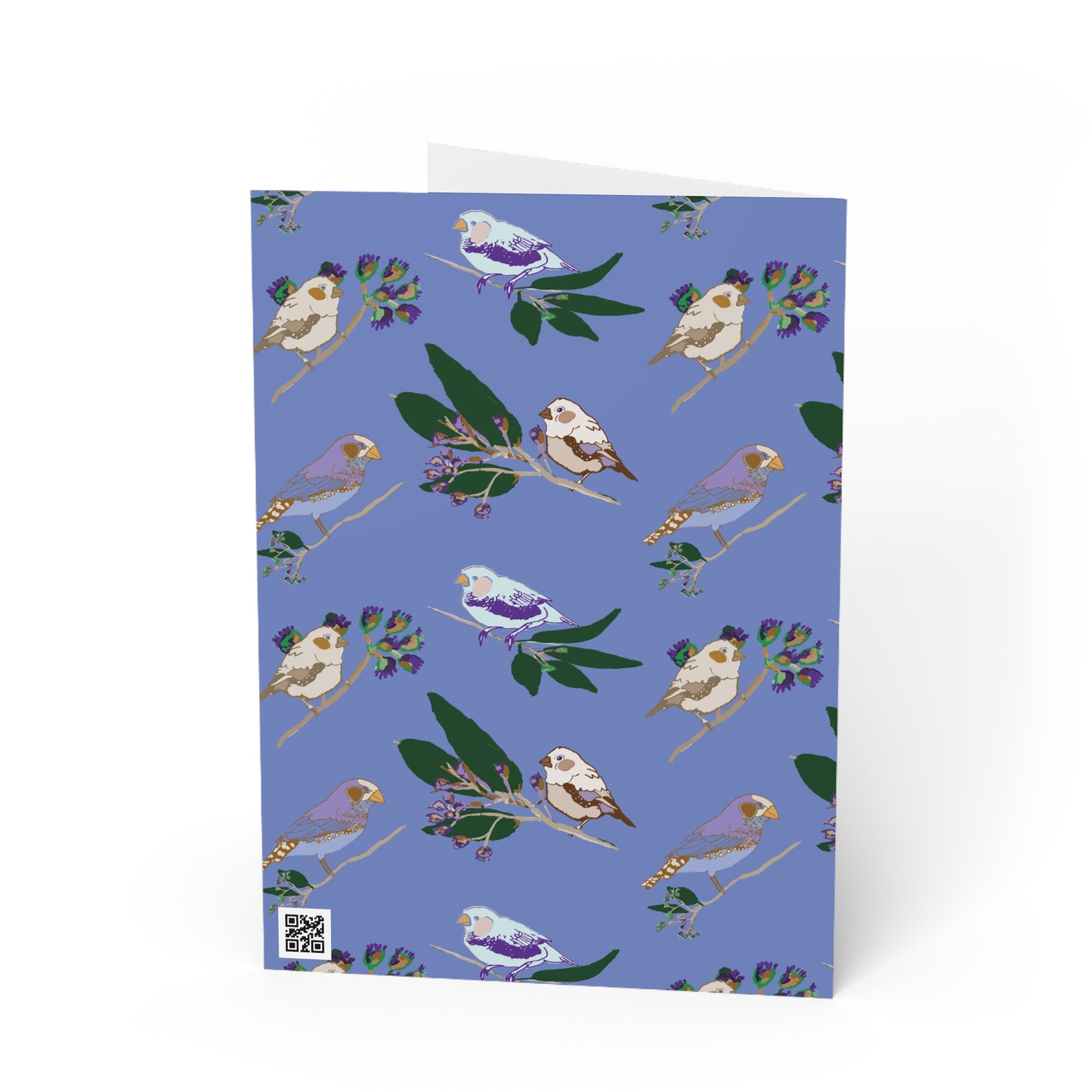 Blue Finch Greeting Cards