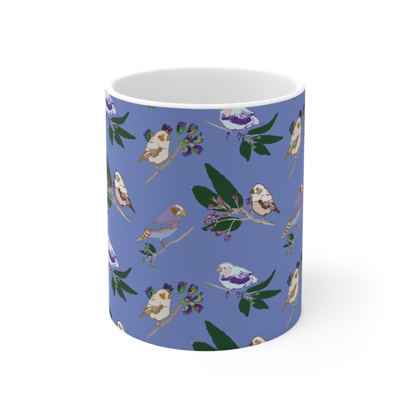 Blue Finch Design Coffee Cup 11oz