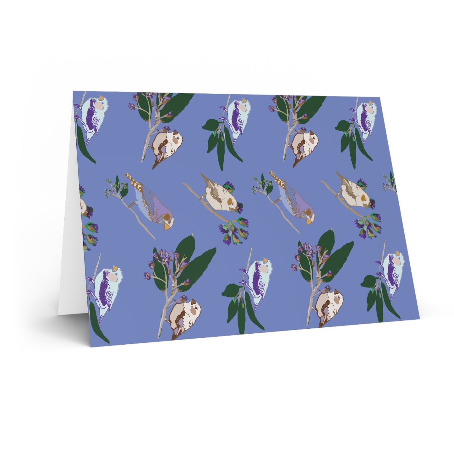 Blue Finch Greeting Cards