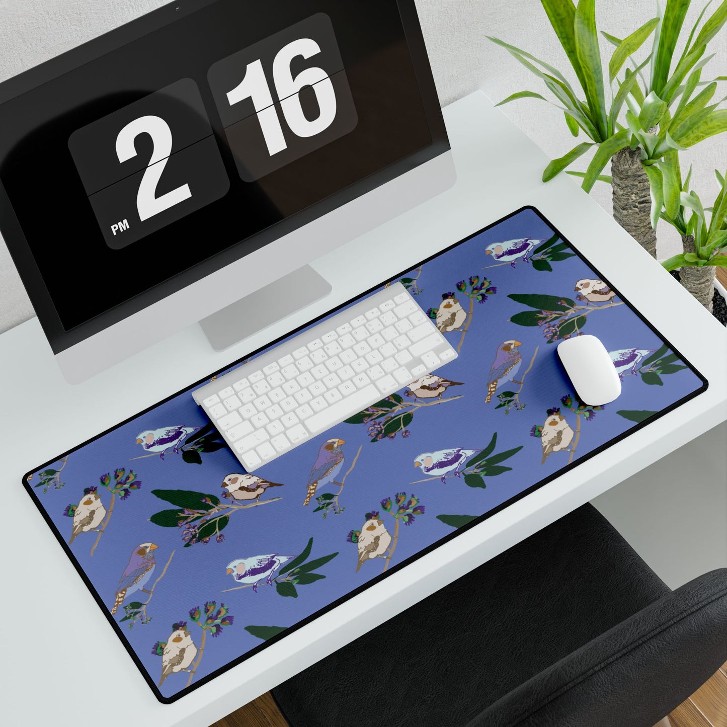 Blue Finch Desk Mat