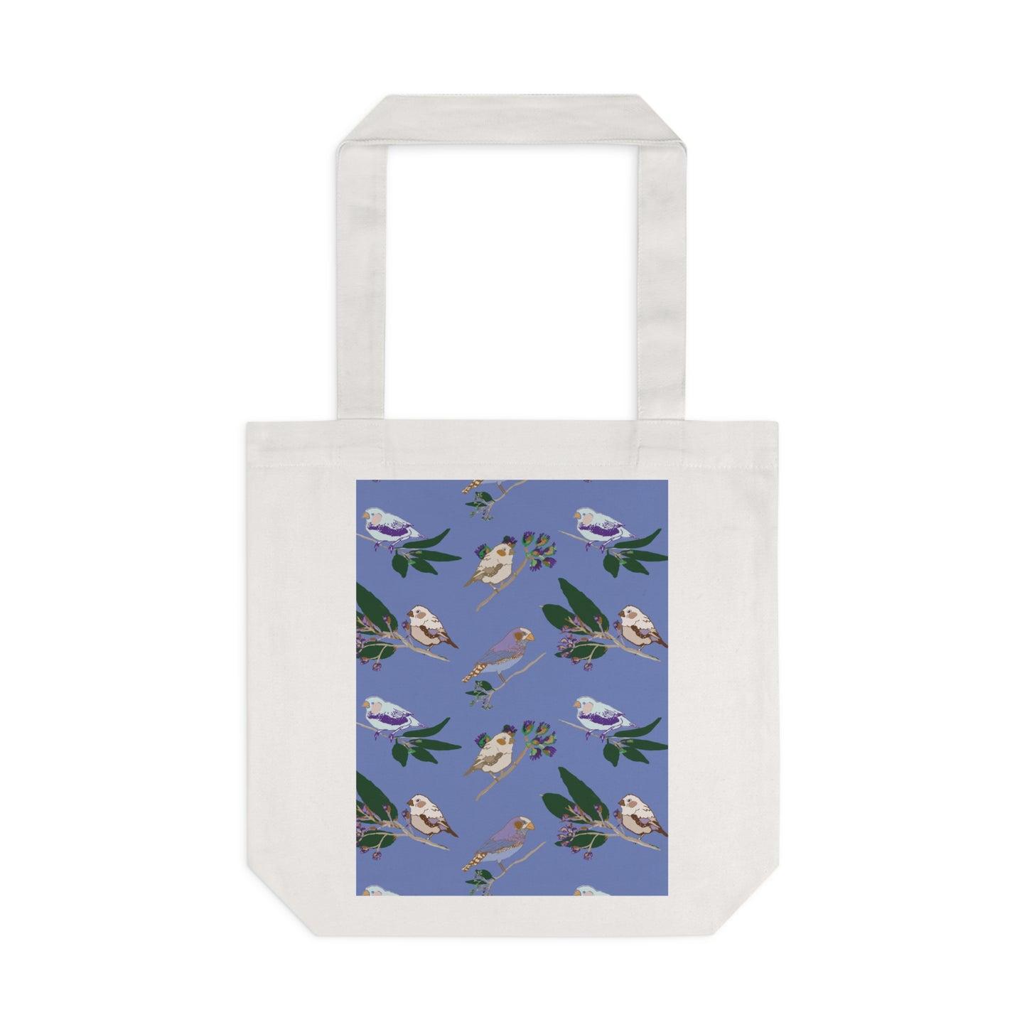 Blue Finch Cotton Tote Bag